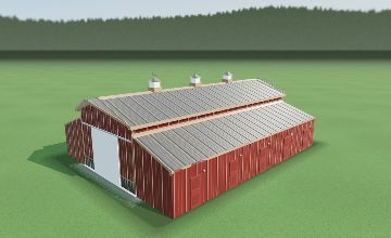 Historical reference example of Horse Barn; not a current builder template